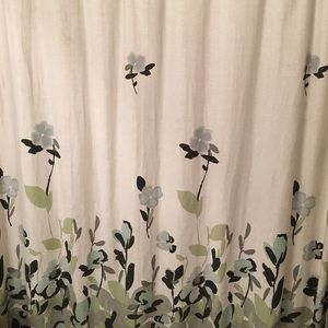 Floral shower curtain